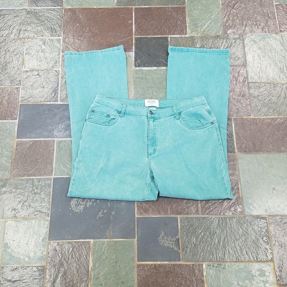 Meadow green jeans